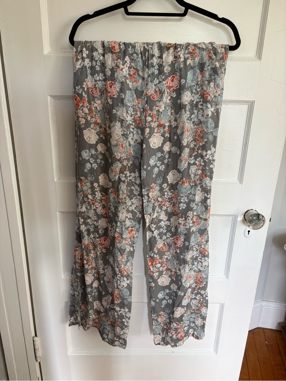 BCBGeneration Pants with Orange Floral Print
